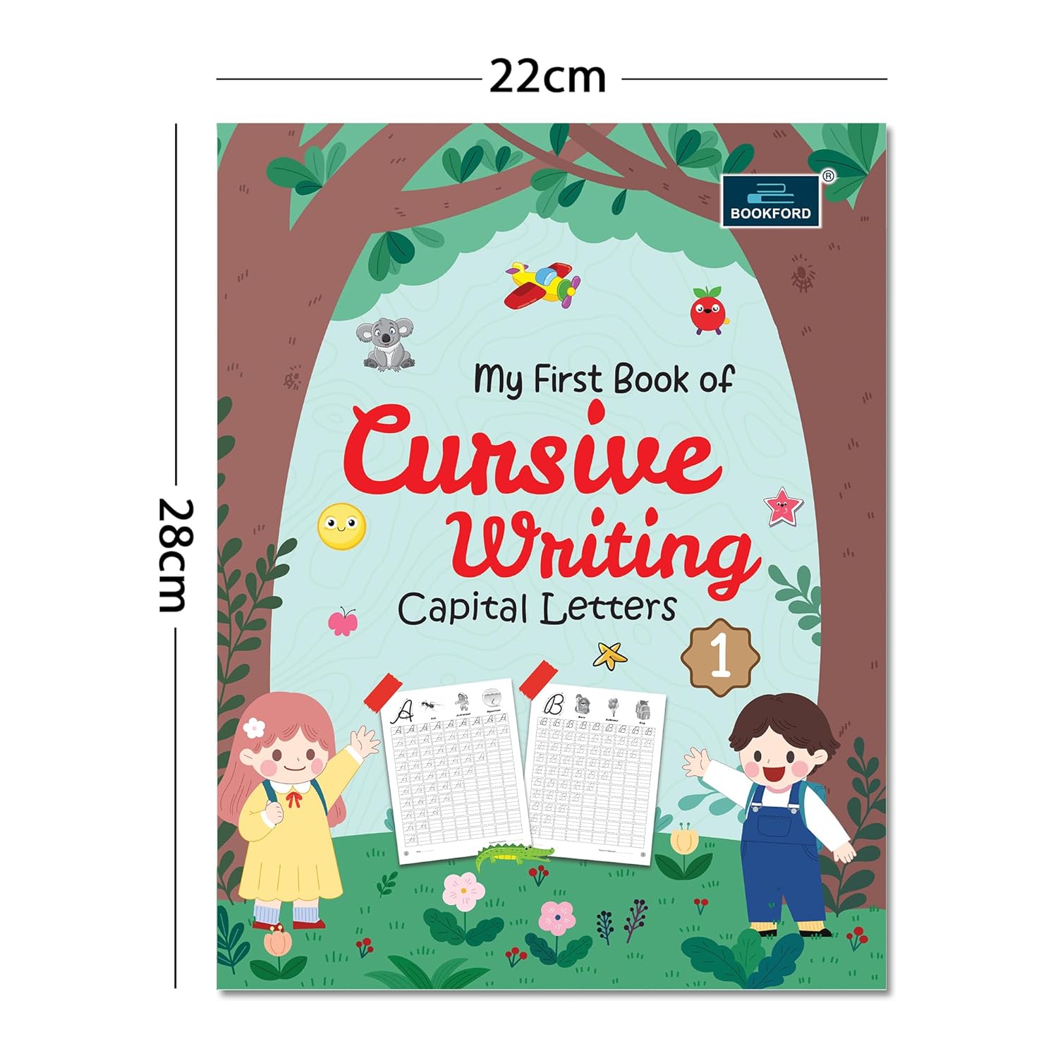 My First Book Of Cursive Writing - Capital Letter Books For Kids
