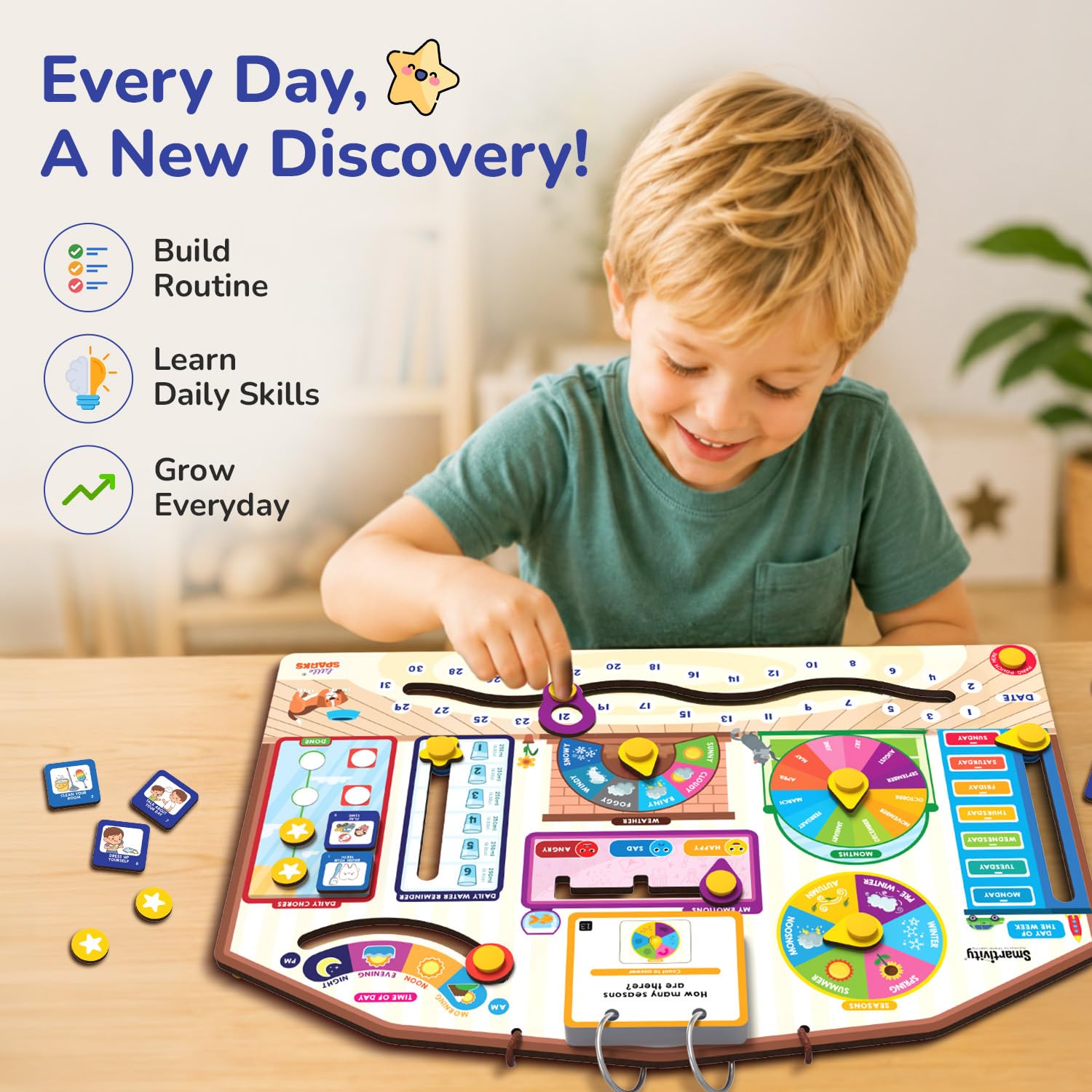 Smartivity My First Calendar Activity Board for Kids 3+ Years