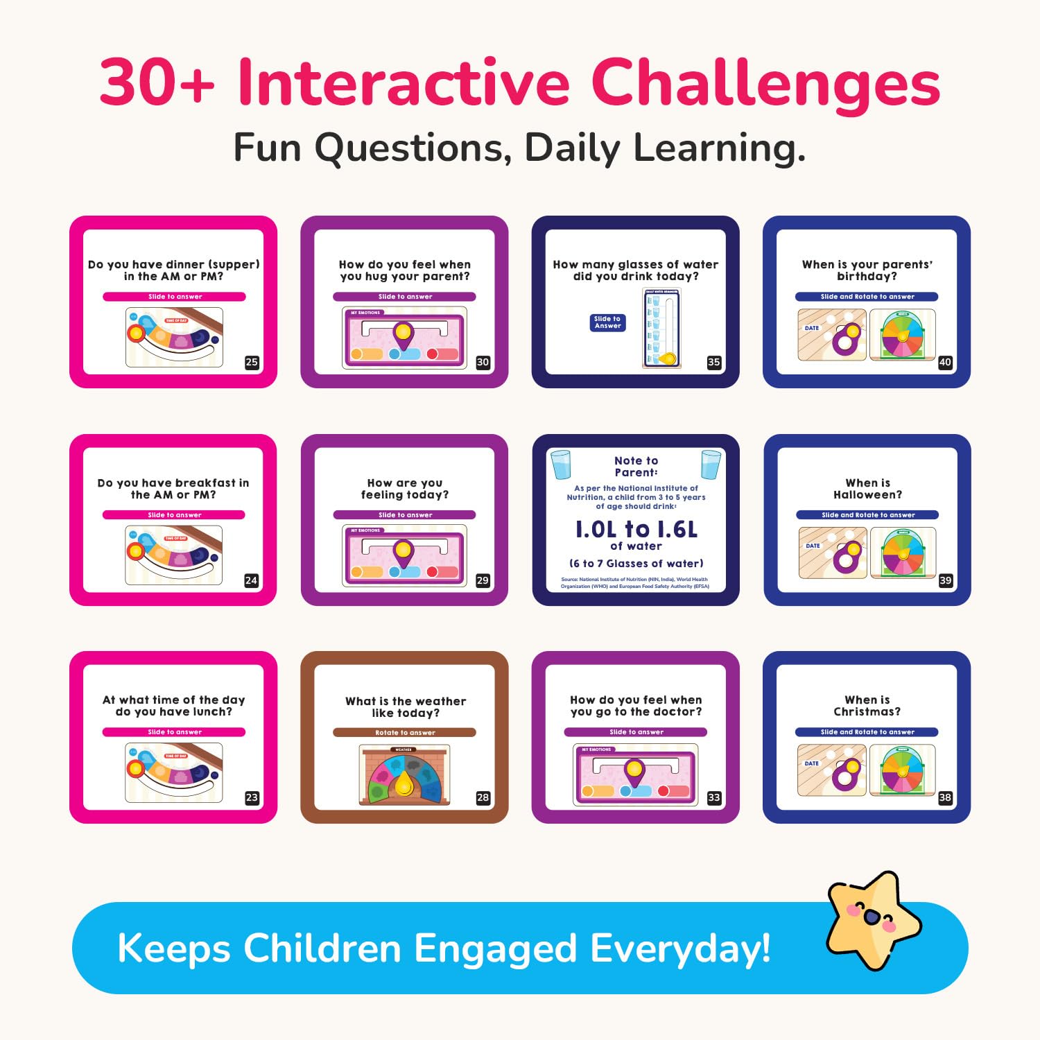Smartivity My First Calendar Activity Board for Kids 3+ Years