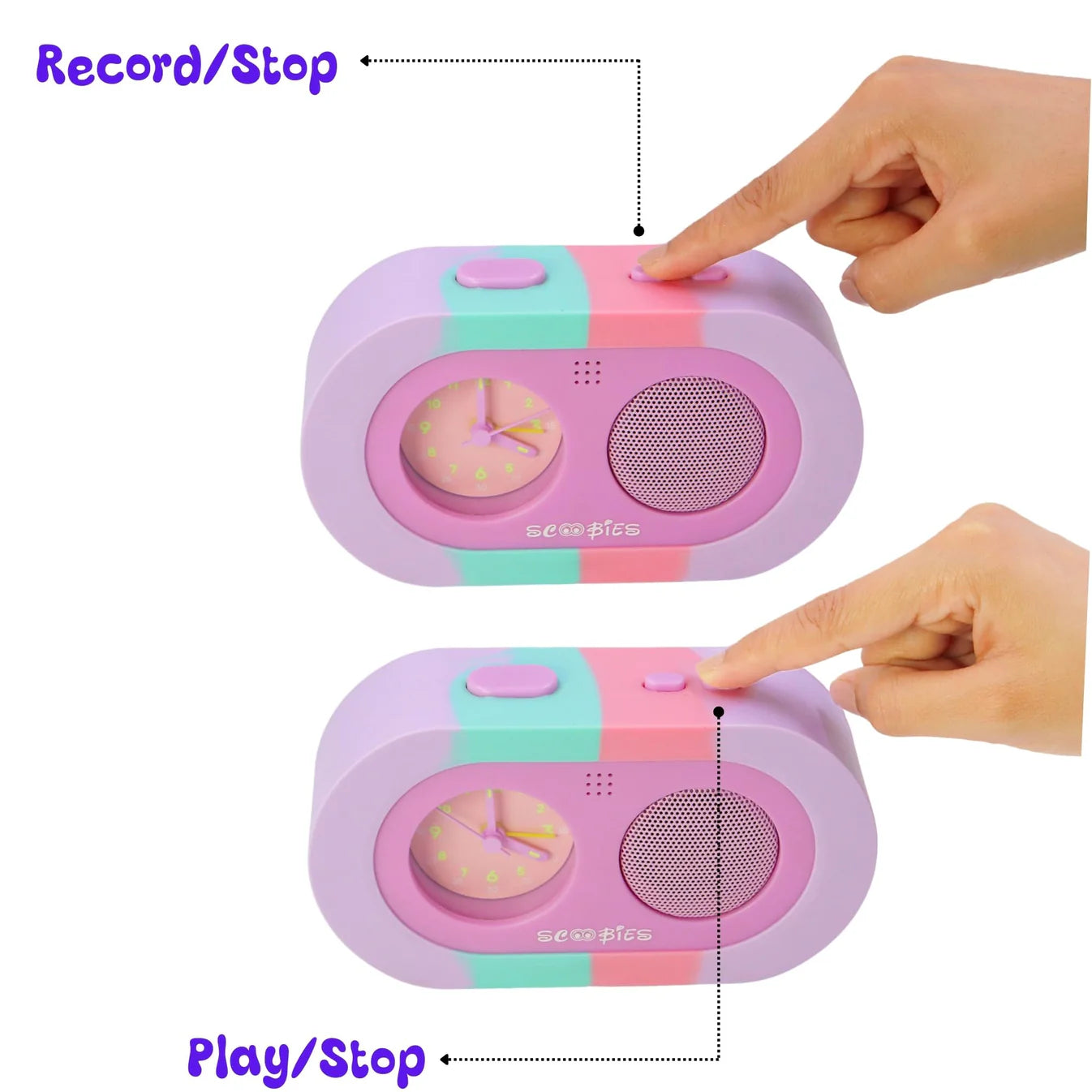 Scoobies Voice Alarm Clock: For Little Pink Lovers