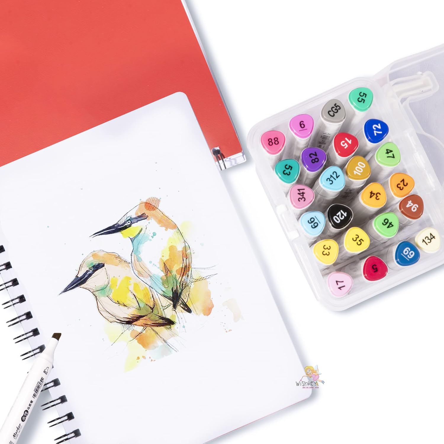 Dual Tip Art Marker Pens | 24 Shades