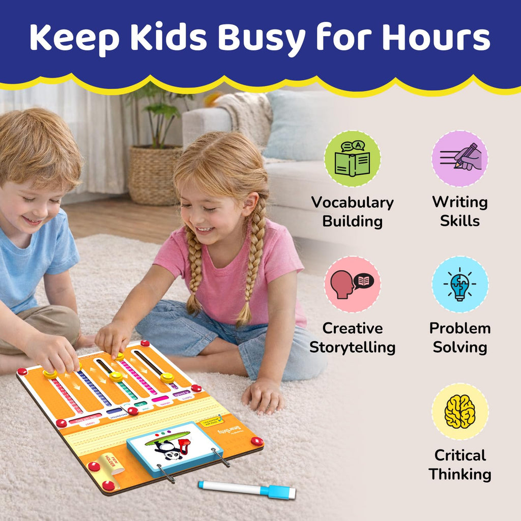 Smartivity Sentence Builder Educational Game for Kids Age 6-12 Years I 100+ Sentences, Learn Parts of Speech I Travel Friendly