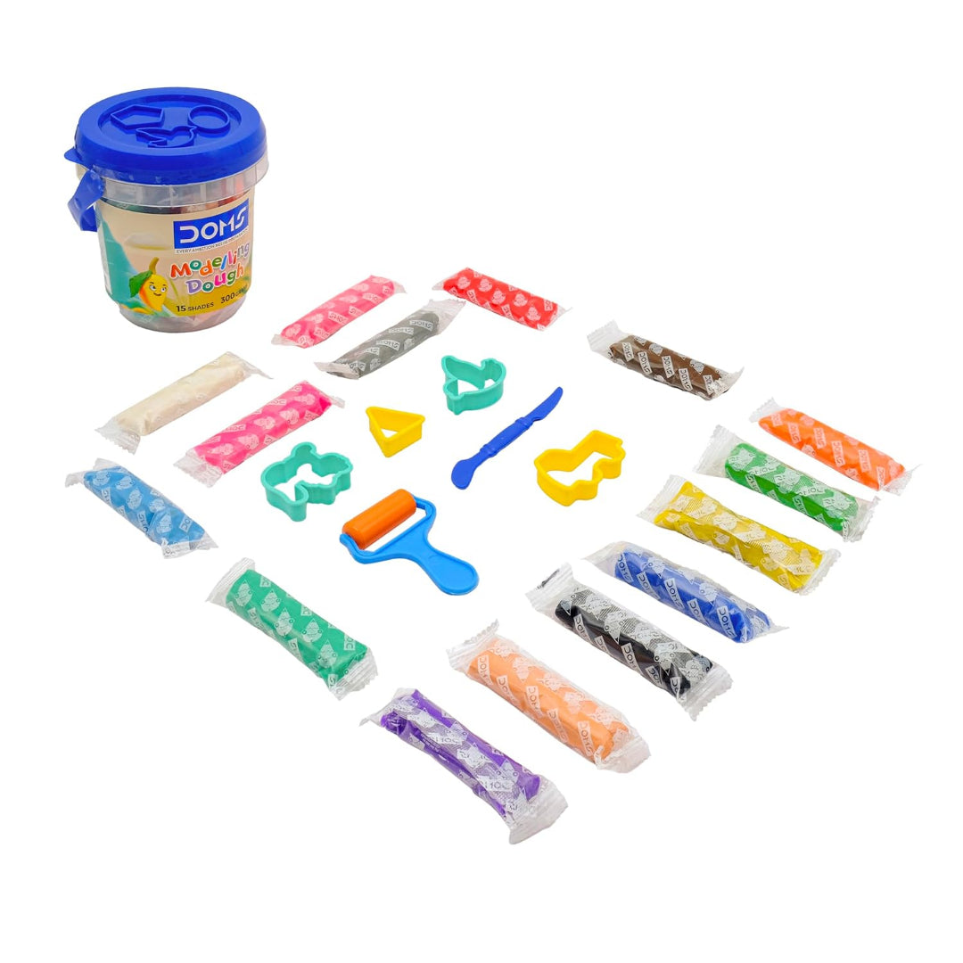 DOMS Modelling Dough | 15 Shades (300 GM)