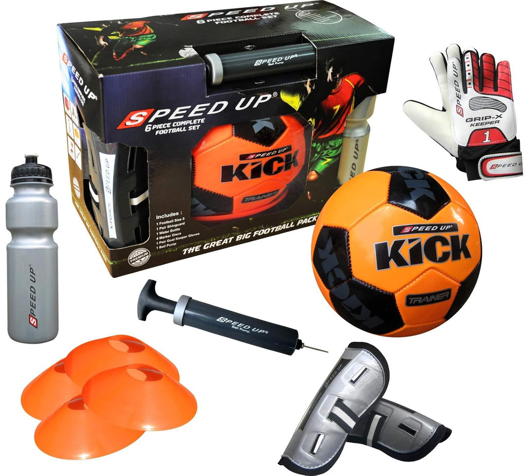 SPEED UP Plastic Complete Football Training Set | Multicolor | 6 Pieces