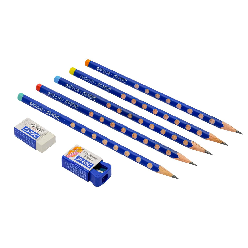 Doms Groove Super Dark HB/2 Graphite Pencils Jar Pack of 30 Pencils