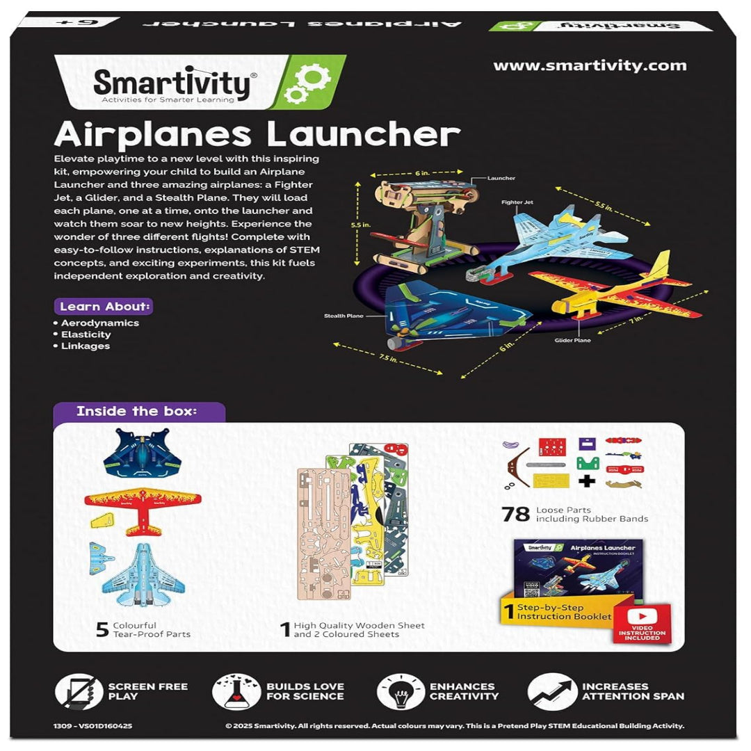 Smartivity 3 in 1 Aeroplanes Launcher Toy for Kids Age 6+