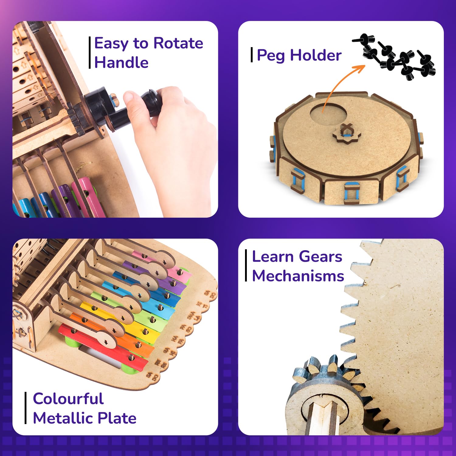 Smartivity DIY Music Machine Toy for Kids 8+ Years Old I Create Your own Music with 7 Preset Songs - Jingle Bells, Happy Birthday & More