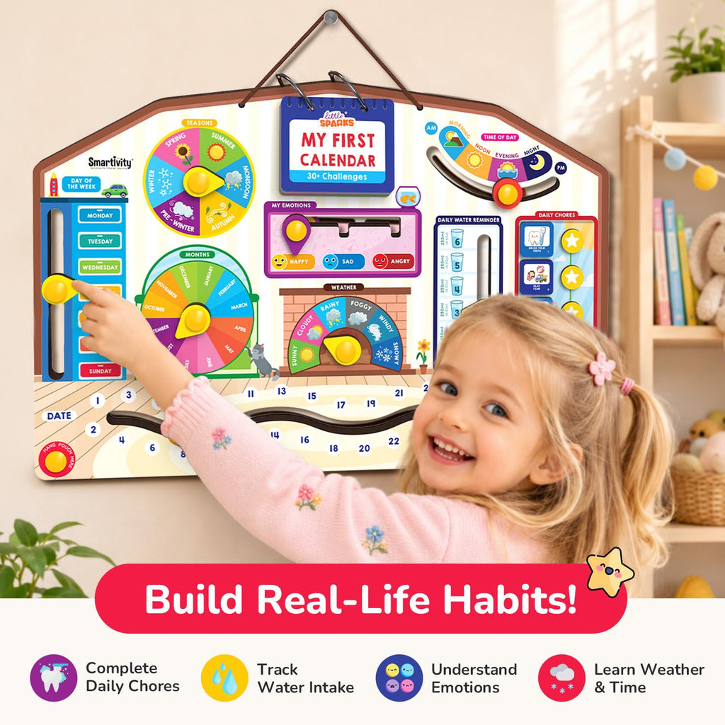 Smartivity My First Calendar Activity Board for Kids 3+ Years