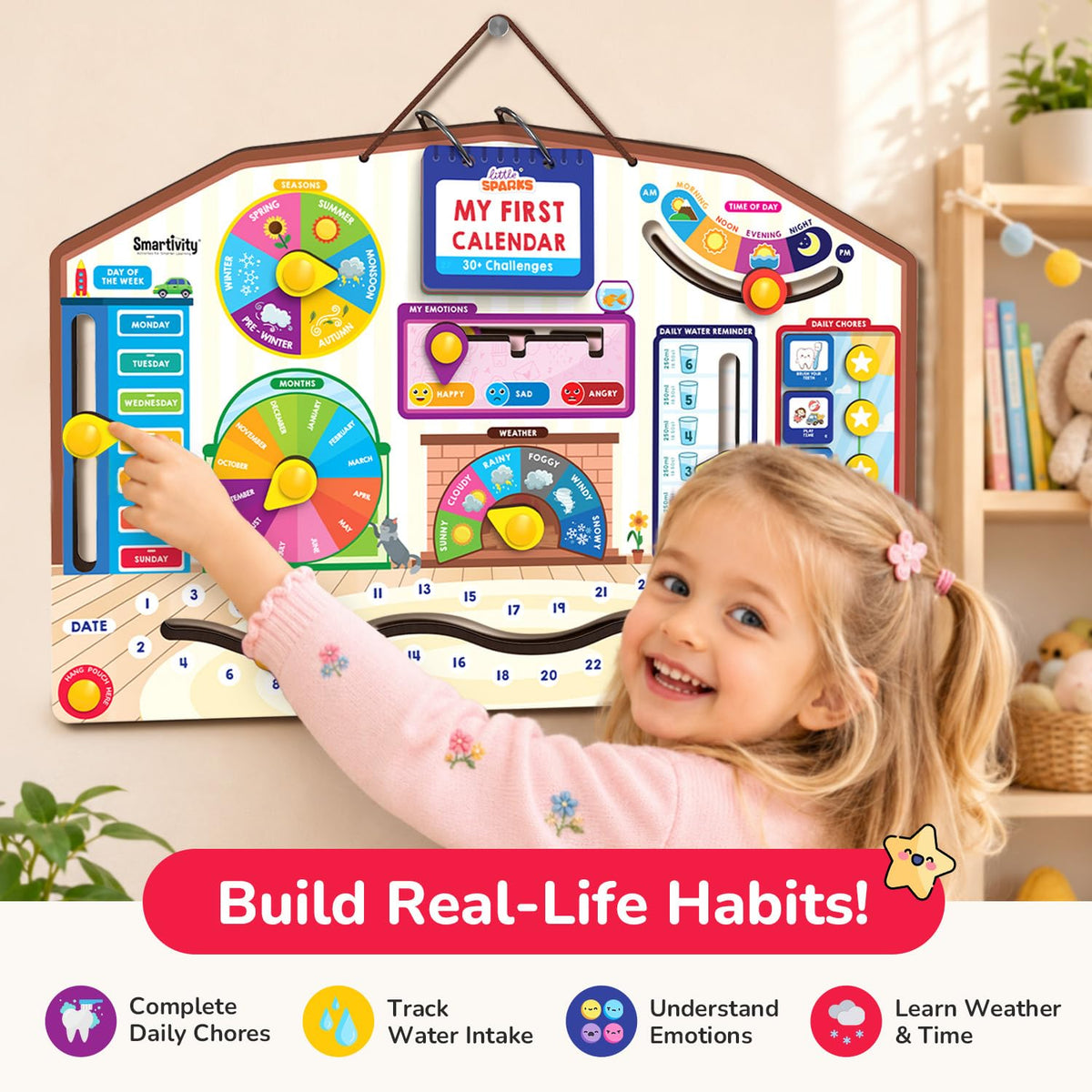 Smartivity My First Calendar Activity Board for Kids 3+ Years