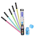 Doms Hello X-Tra Dark Pencil (pastel Shades) | Free Erasner (Erase + Sharpener)