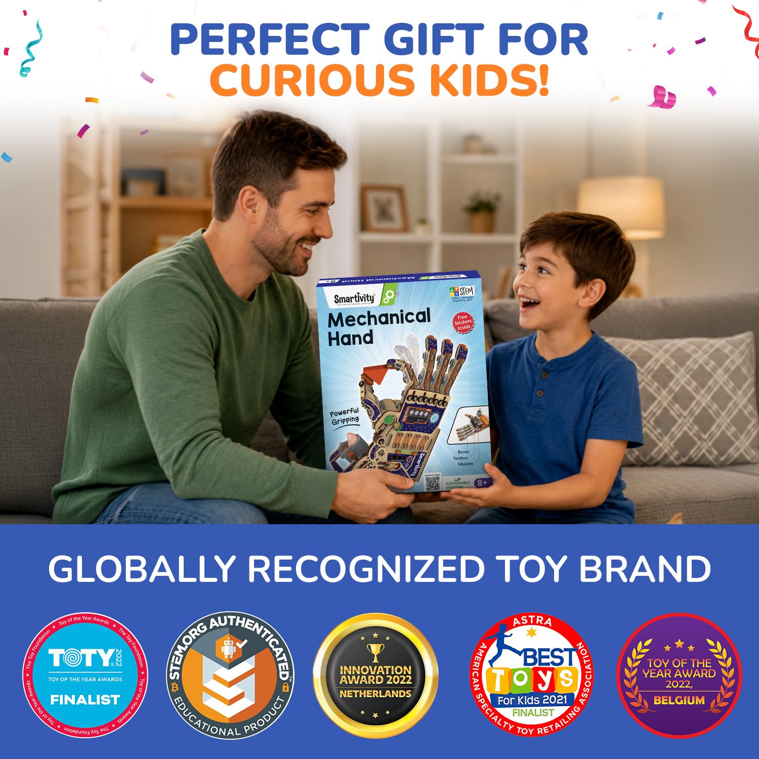 Smartivity Robotic Mechanical Hand STEM Toy for Kids Age 8+