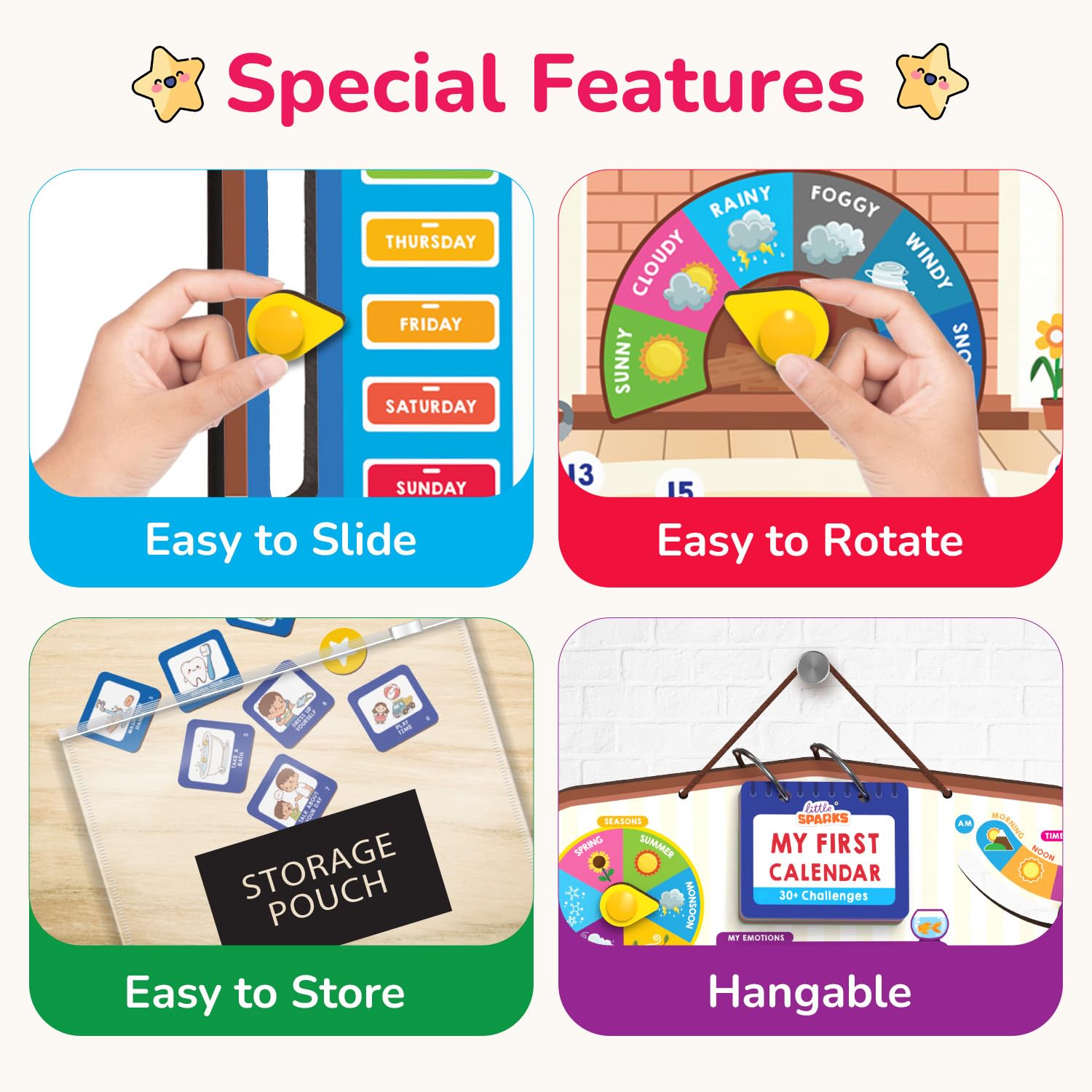 Smartivity My First Calendar Activity Board for Kids 3+ Years