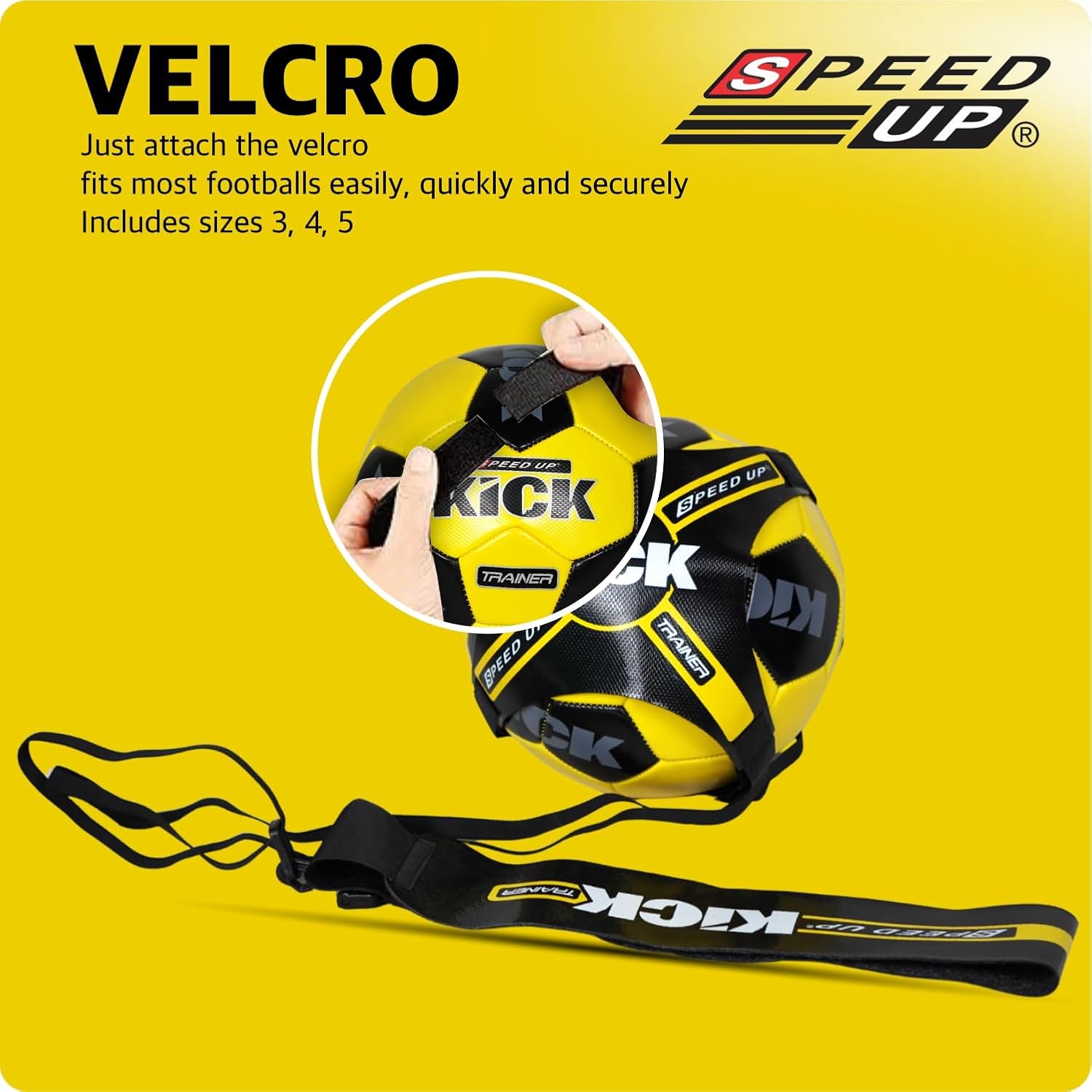 SPEED-UP Kick Football Trainer Set (Yellow and Black)
