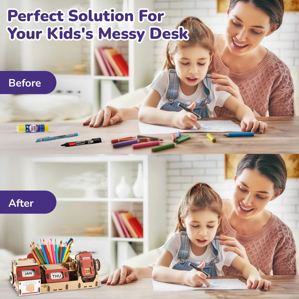 Smartivity DIY Infinity Calendar & Stationary Organizer for Kids Age 8+