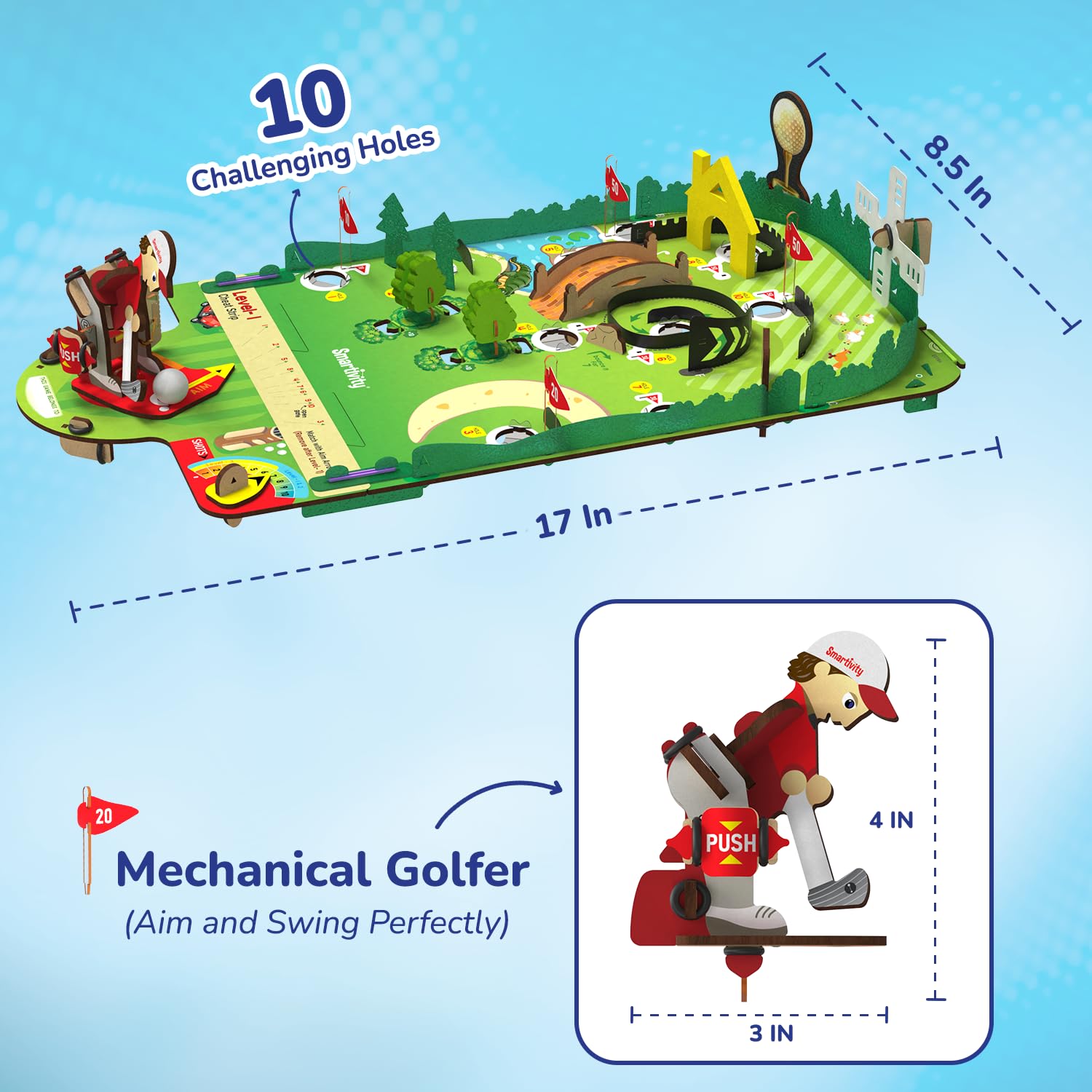 Smartivity DIY Mini Golf - Tabletop Game for 6+ years Kids