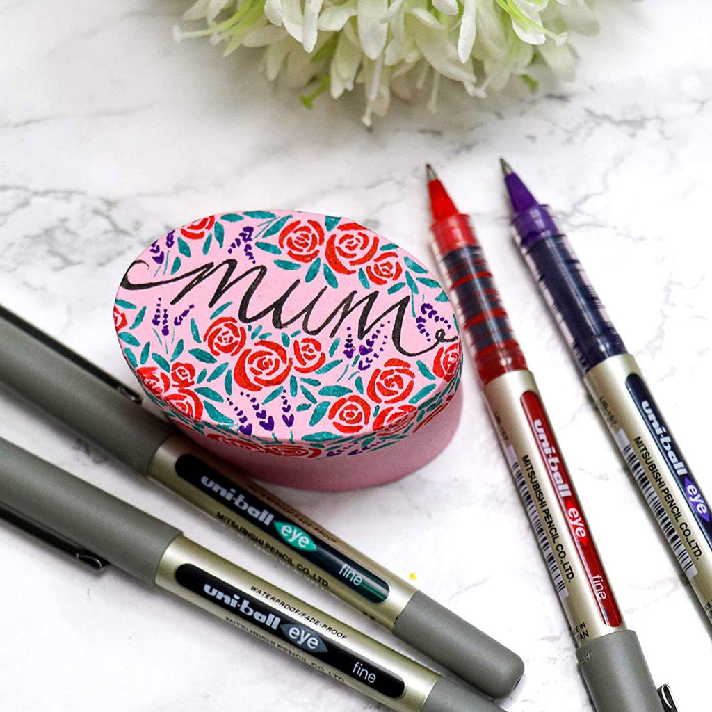 Uni-ball Eye Roller Ball Pen | Pack of 5 Multicolor Pens