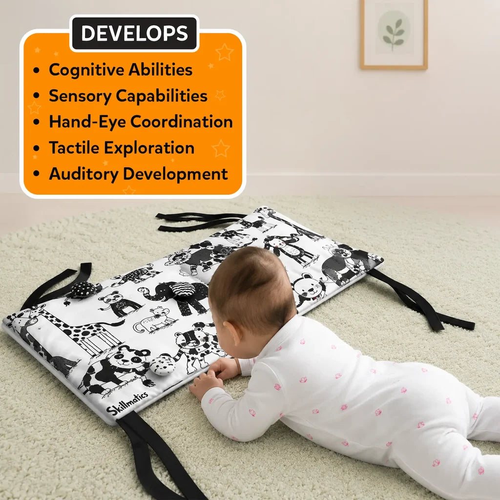 High Contrast Sensory Cloth Mat (0-18 months)