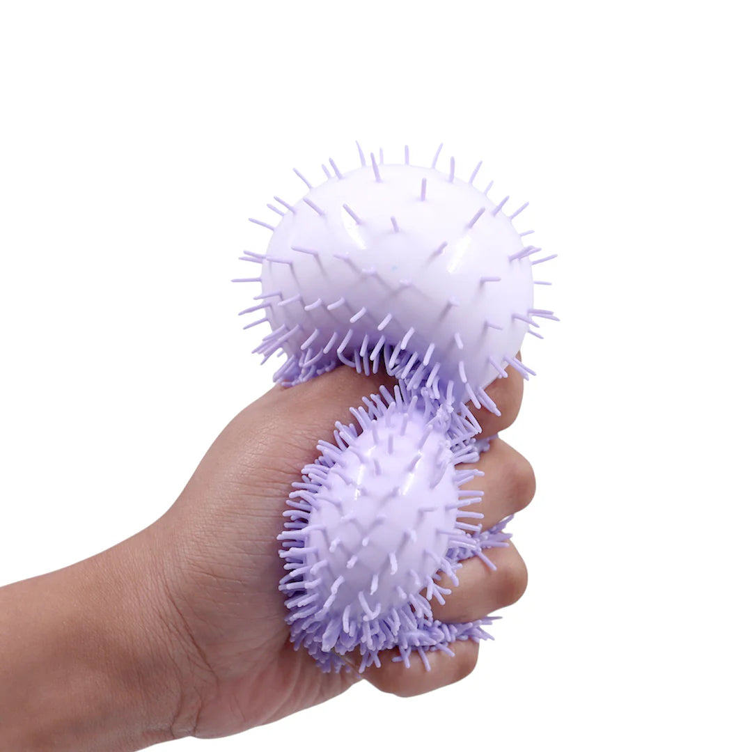 Scoobies Foamazing Balls – 3 Squishy + 1 Fuzzy Spiky Sensory Ball (Set of 4) Soft, Squishy, Non-Toxic Fidget & Stress Relief Toy for Kids 3+