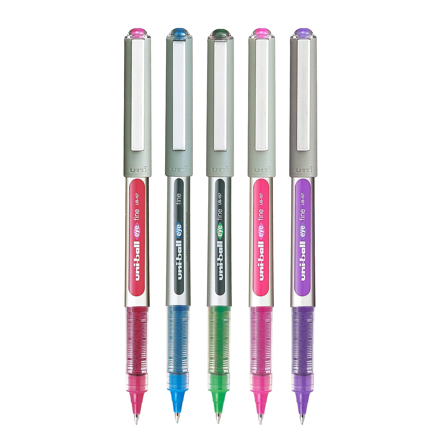 Uni-ball Eye Roller Ball Pen | Pack of 5 Multicolor Pens