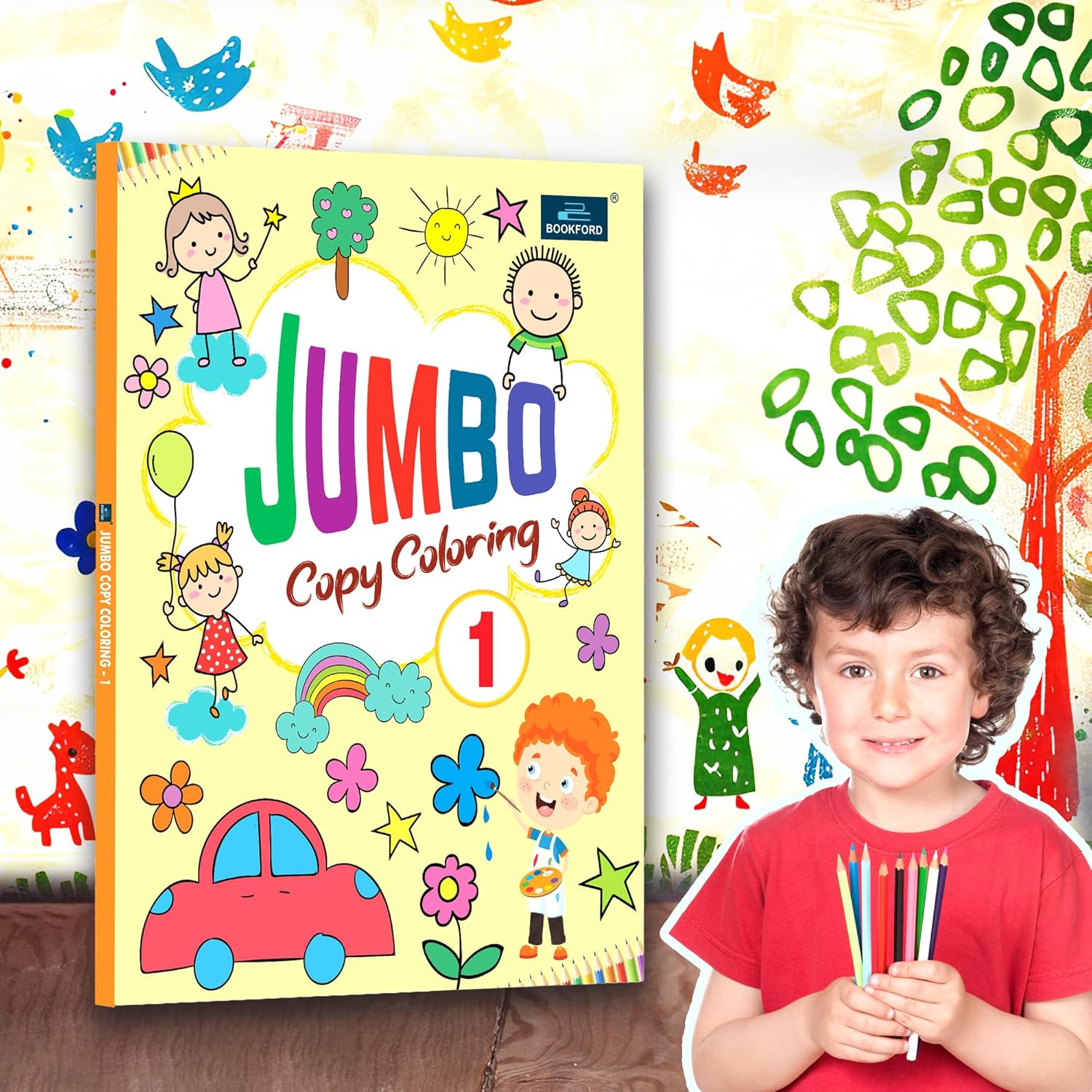 Jumbo Copy Coloring Book Part 1 Coloing Book For Kids Paperback – Coloring Book
