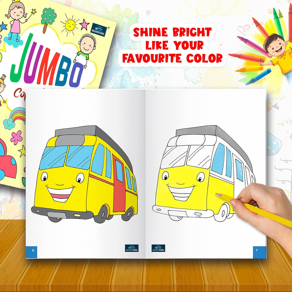 Jumbo Copy Coloring Book Part 1 Coloing Book For Kids Paperback – Coloring Book
