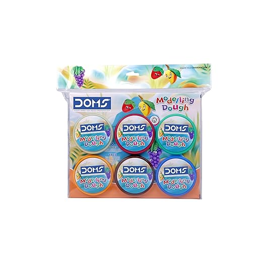 DOMS Modelling Dough | 6 Shades(450 GM)