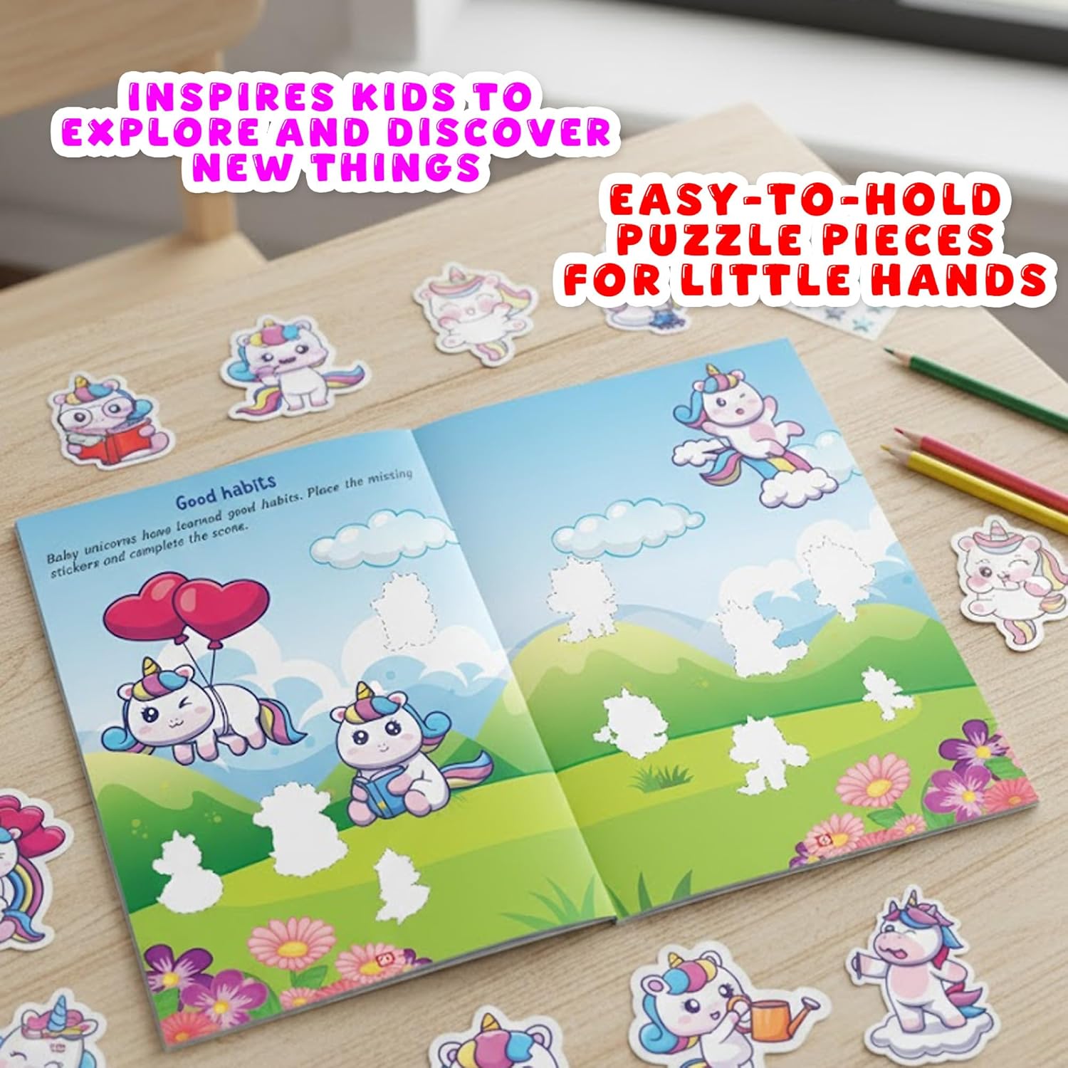 Unicorn Sticker Book for kids and children - Fun and Engaging Sticker Activities