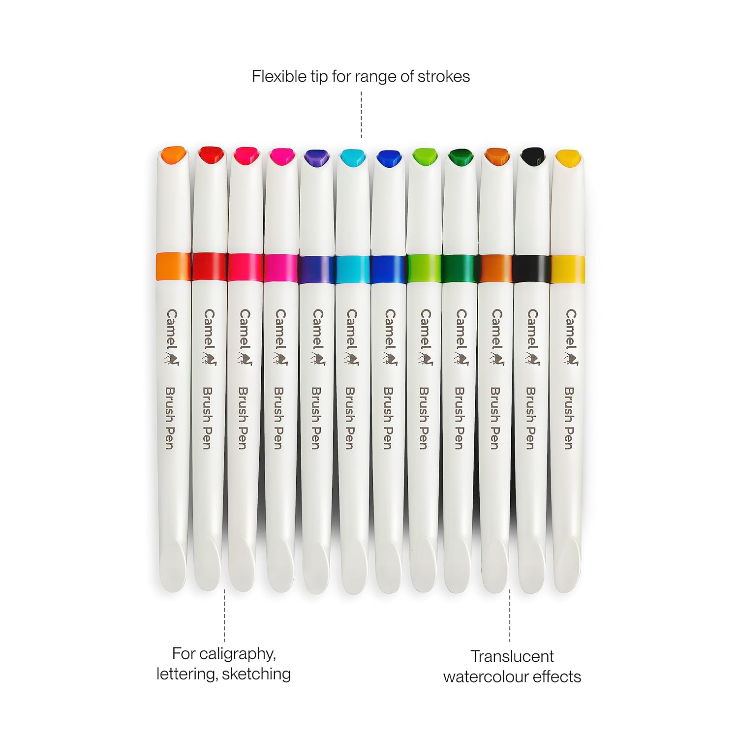 Camel Brush Pen | 12 Shades