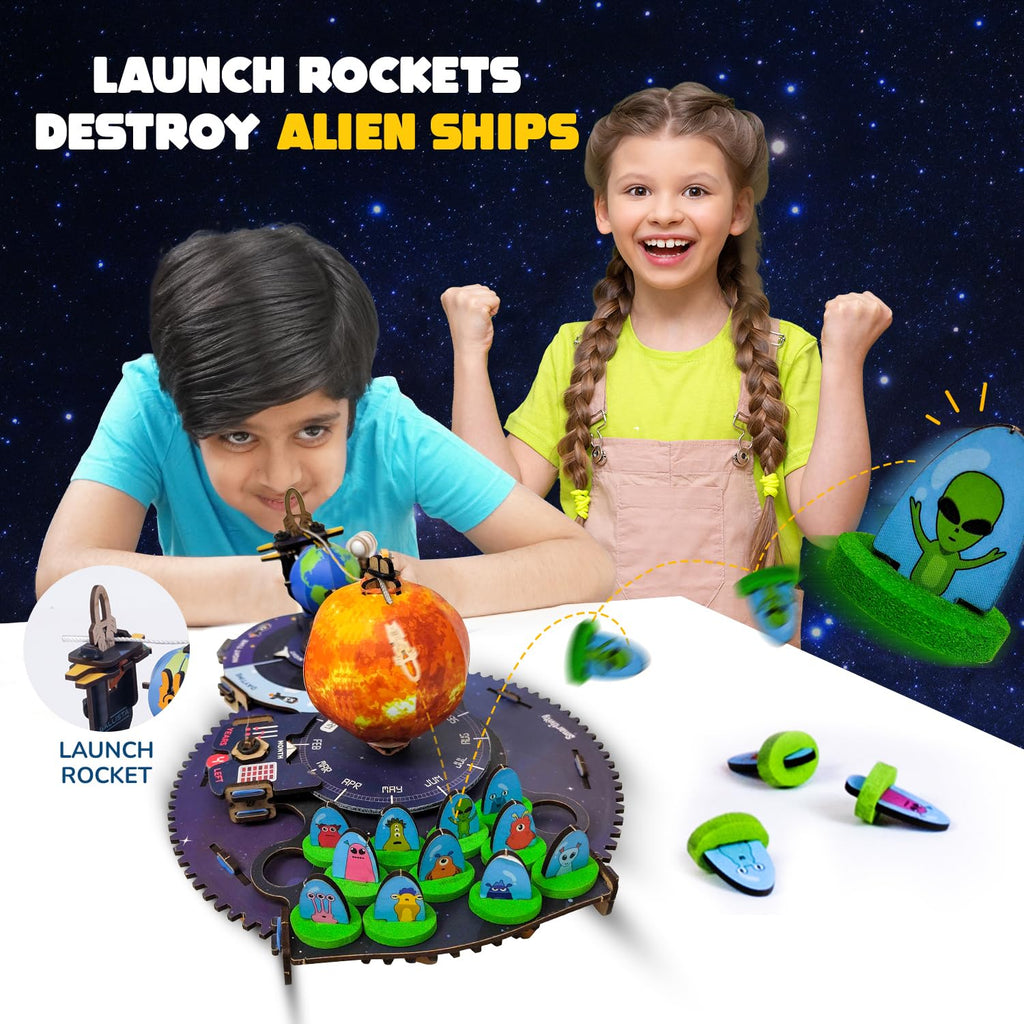 Smartivity Earth-Sun-Moon Space Toy for Kids 8+ | Interactive 3D Model Kit