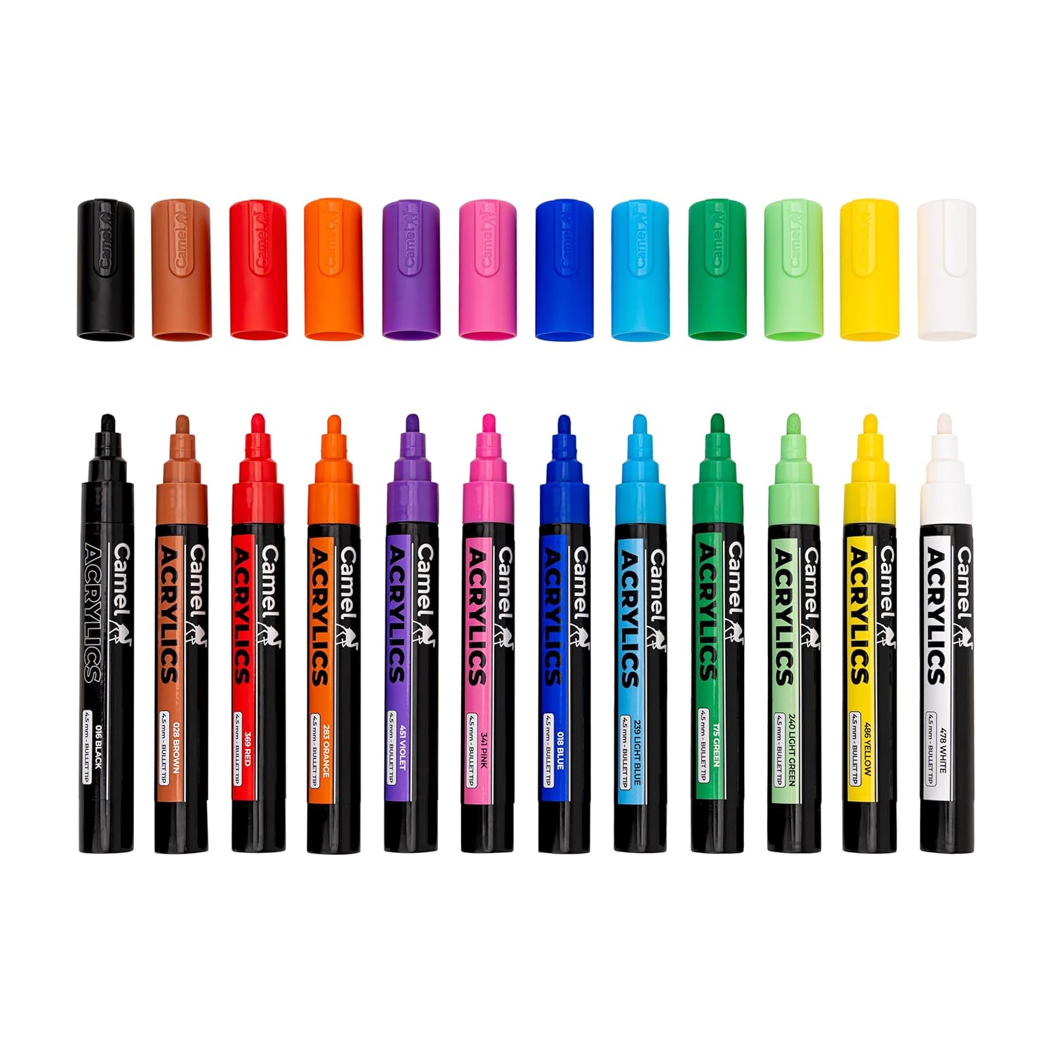 Camel Acrylic Markers | 12 Shades