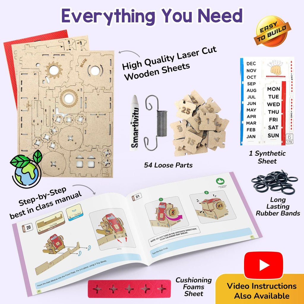 Smartivity DIY Infinity Calendar & Stationary Organizer for Kids Age 8+