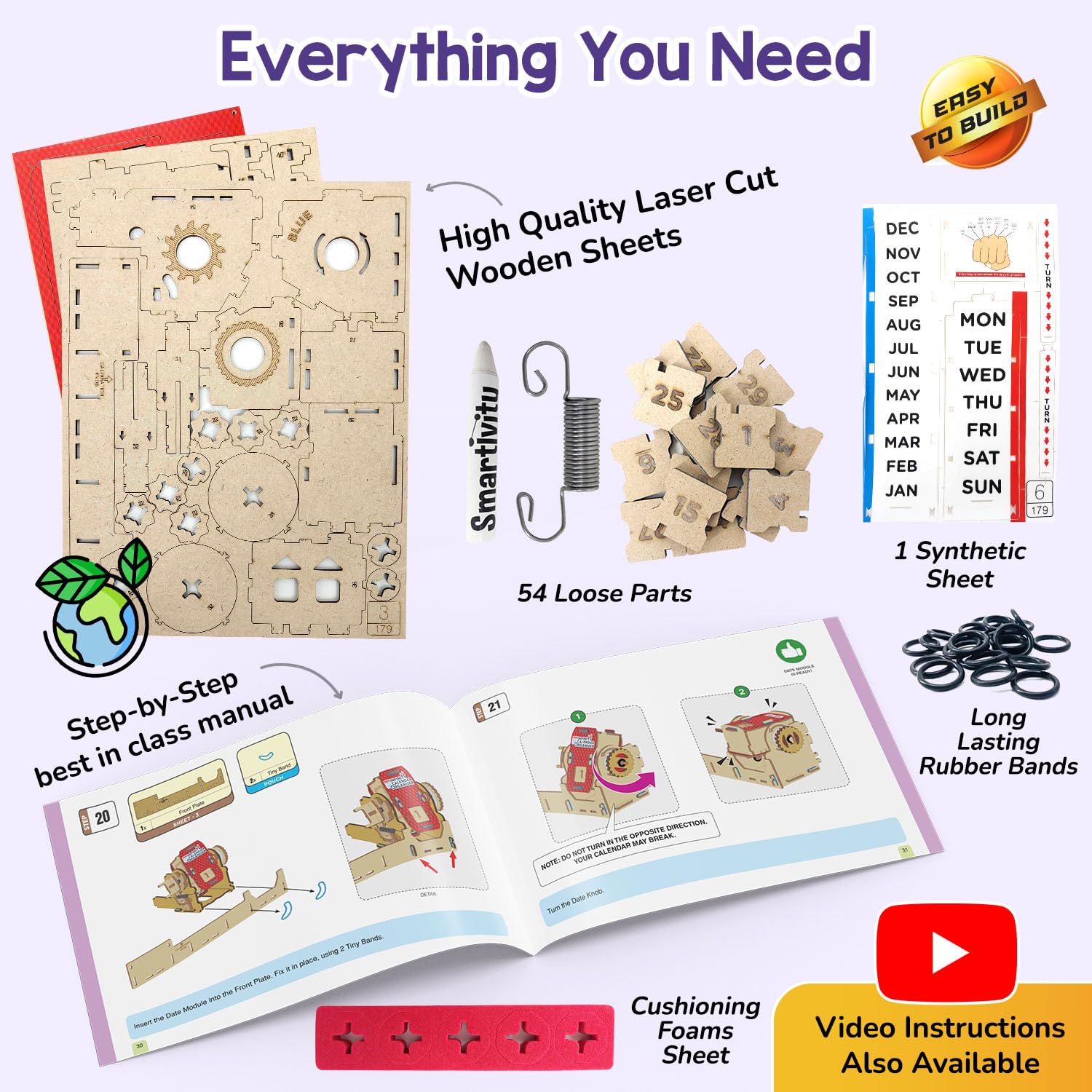 Smartivity DIY Infinity Calendar & Stationary Organizer for Kids Age 8+