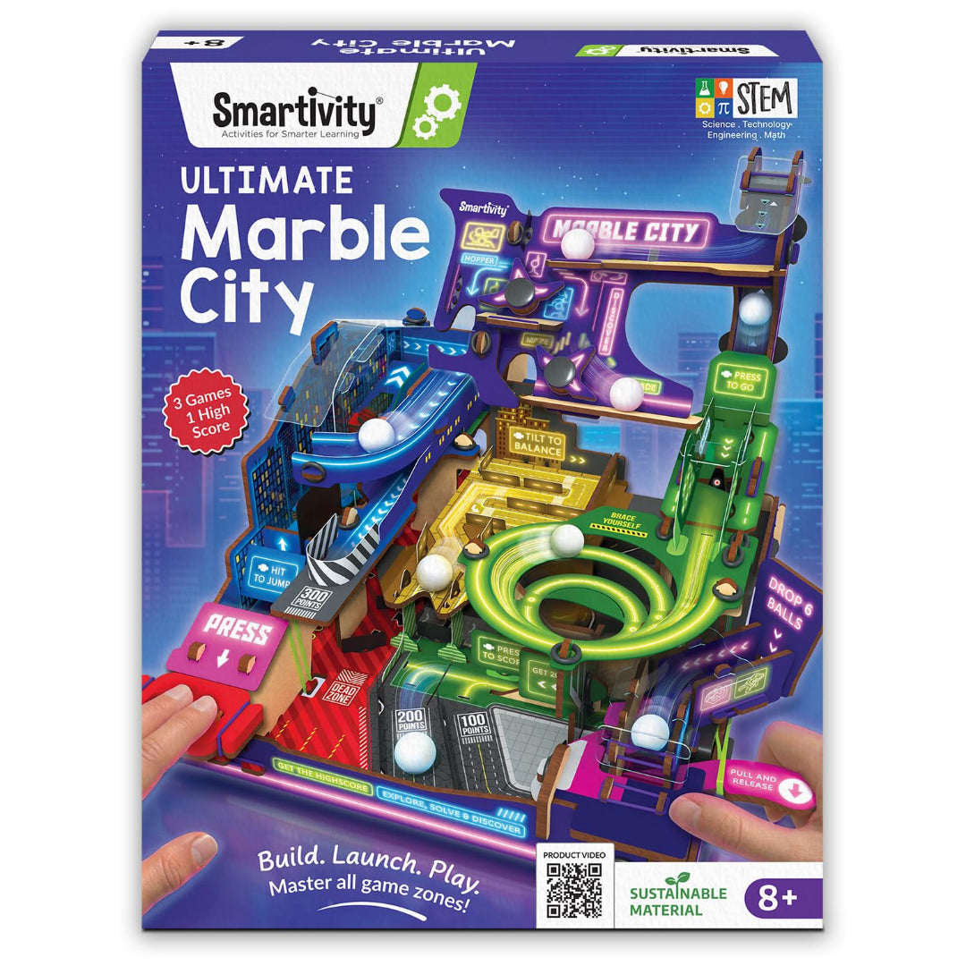 Smartivity Ultimate Marble City toy set packaging on a white background