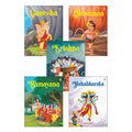 Story Books for Kids (Set of 5 Books) - Mahabharata, Krishna, Hanuman, Ganesha, Ramayana