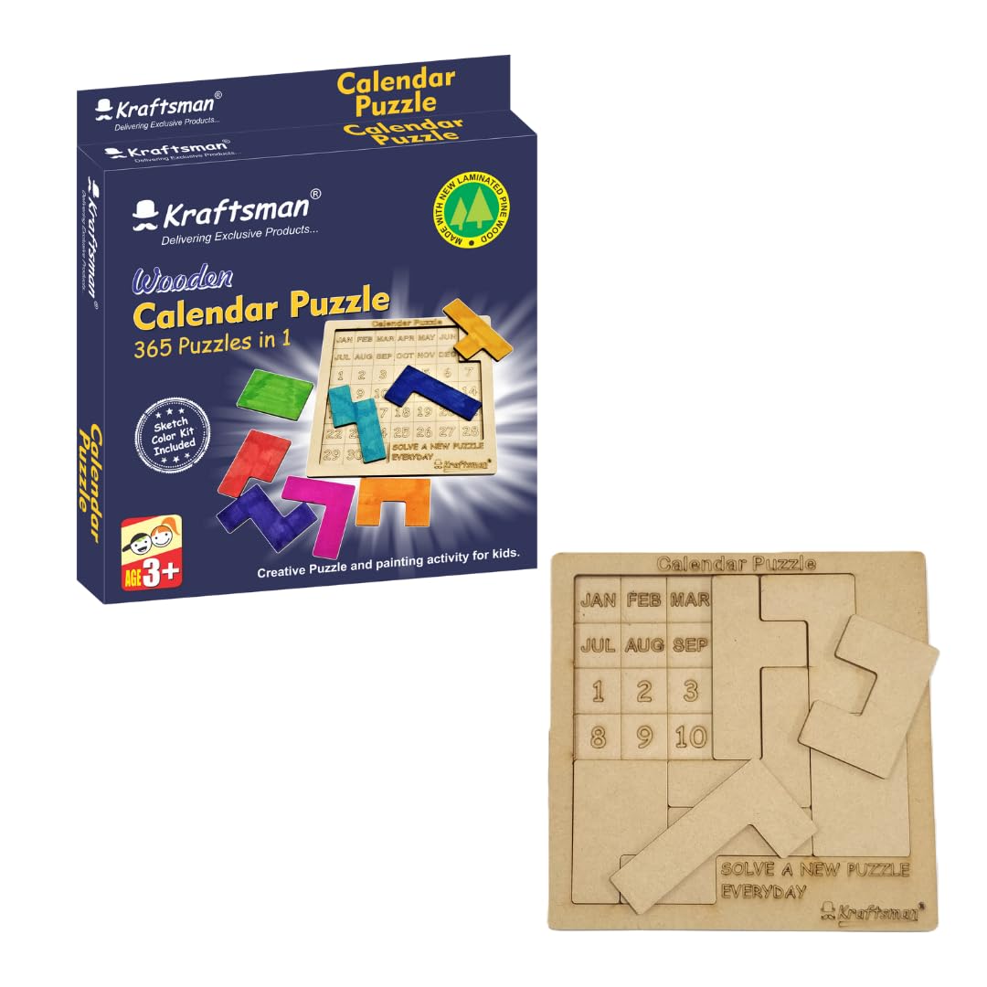 Kraftsman Calendar Puzzle: A Year’s Worth of Challenges | Color Your Puzzle