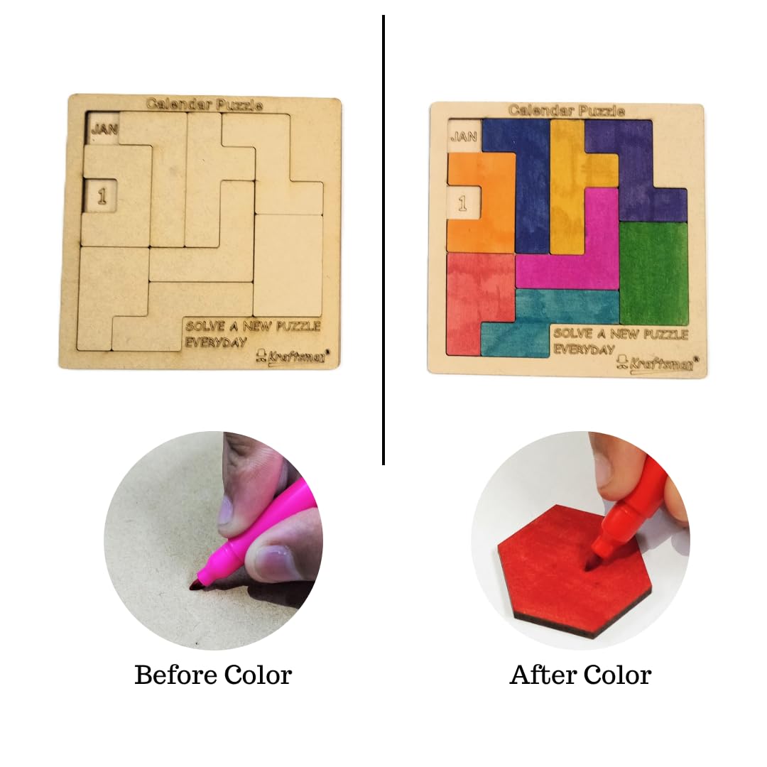 Kraftsman Calendar Puzzle: A Year’s Worth of Challenges | Color Your Puzzle