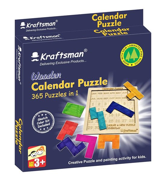 Kraftsman Calendar Puzzle: A Year’s Worth of Challenges | Color Your Puzzle