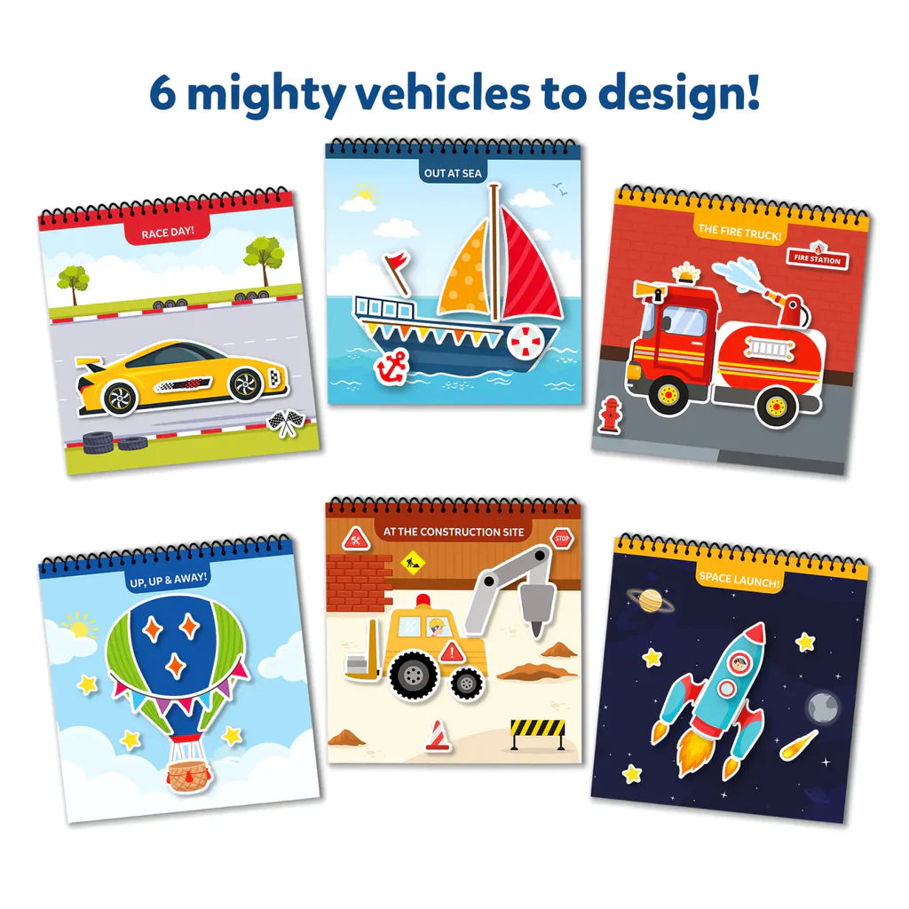 Peelies: Cars, Trucks & More! | Reusable Sticker Activity Book (ages 3-7)