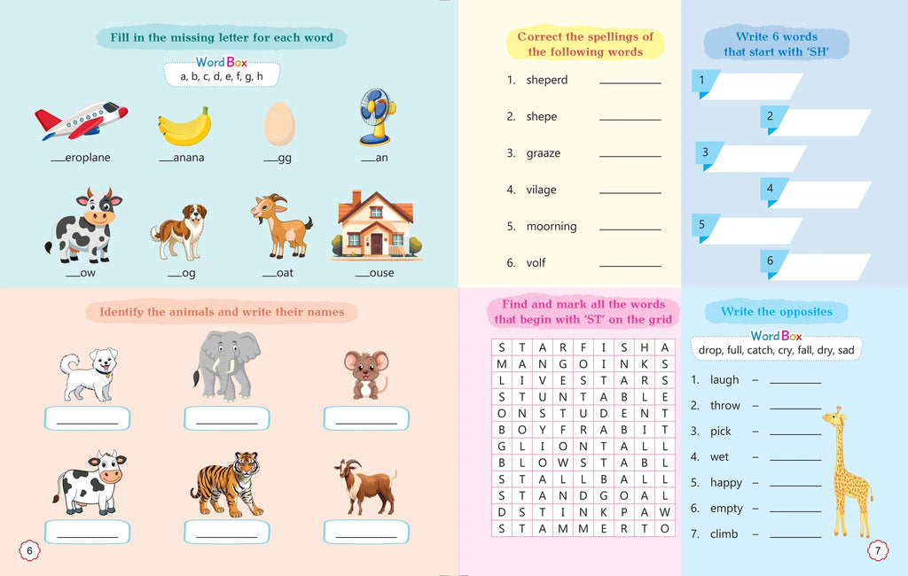 Activity Book for Kids - English Grammar Activities