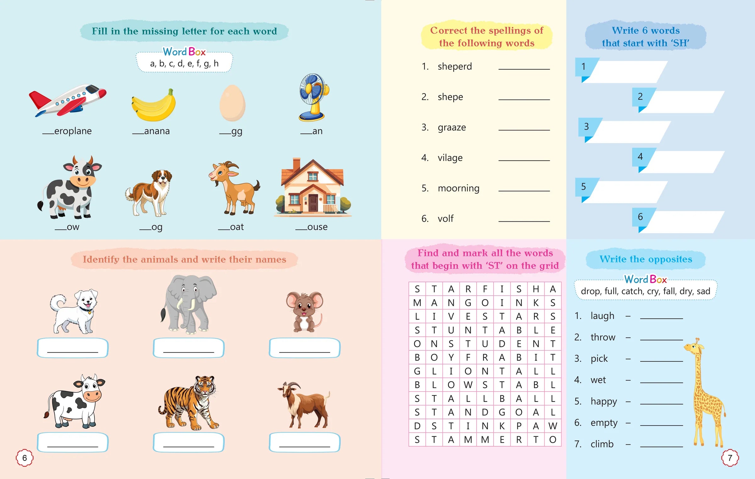 Activity Book for Kids - English Grammar Activities