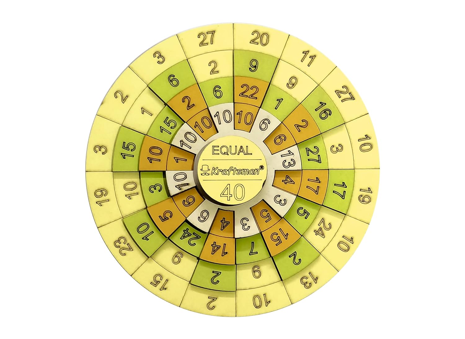 Kraftsman Wooden Maths Magic Equal 40 Puzzle for Kids Age 8+