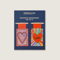 Magnetic Bookmarks (Set of 2) - Heart Beat