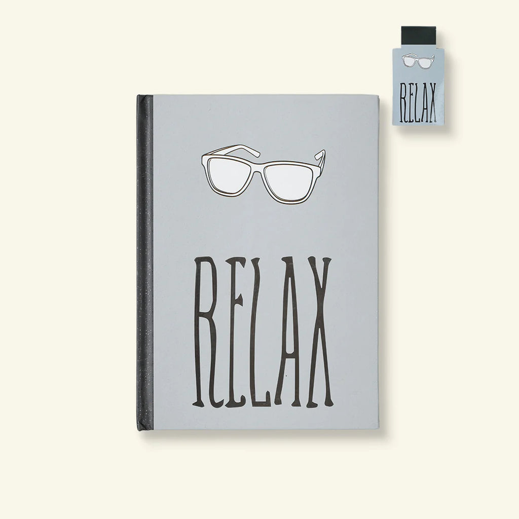 Relax Notebook (With a Magnetic Bookmark)