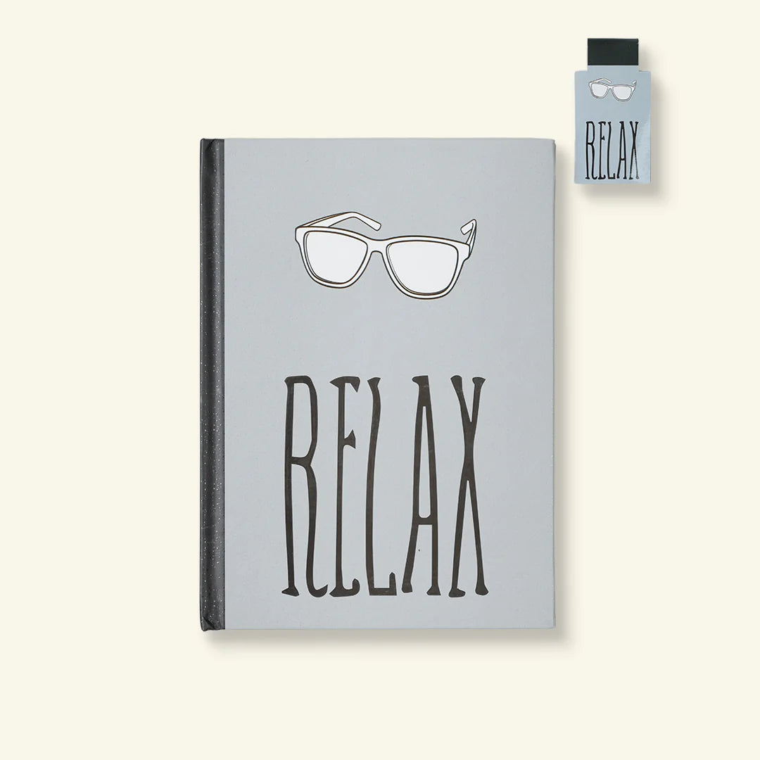 Relax Notebook (With a Magnetic Bookmark)