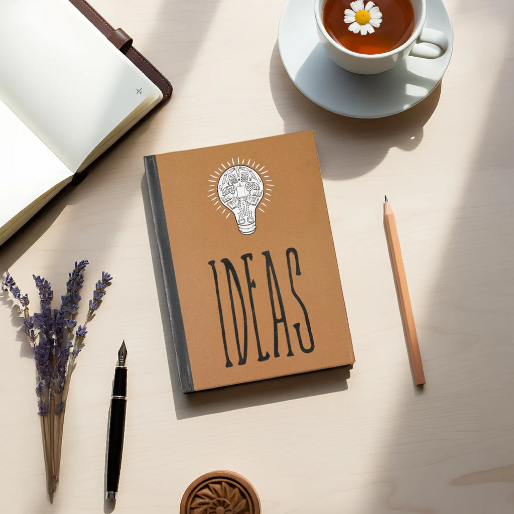 Ideas Notebook (With a Magnetic Bookmark)