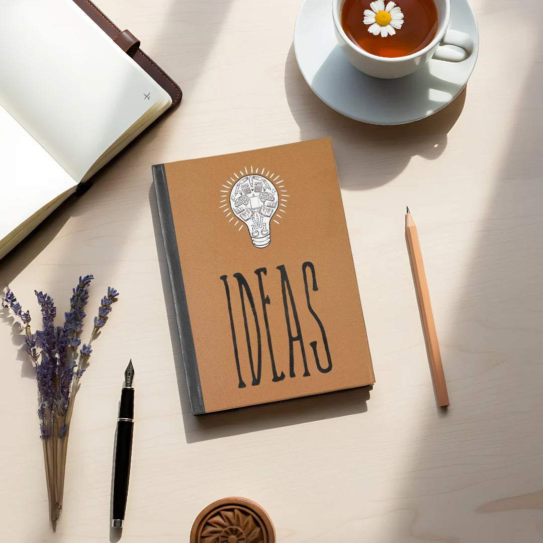 Ideas Notebook (With a Magnetic Bookmark)