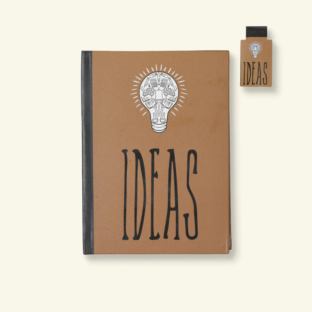 Ideas Notebook (With a Magnetic Bookmark)