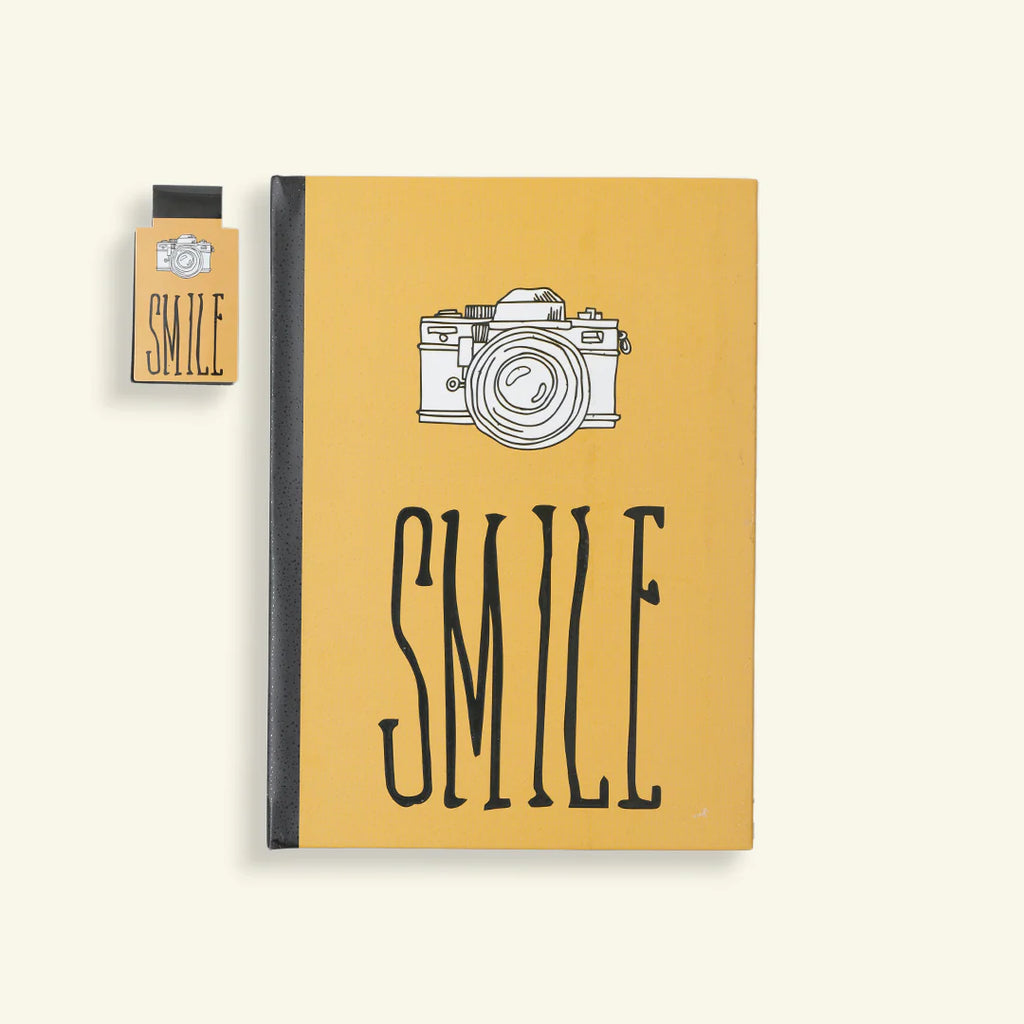 Smile Notebook (With a Magnetic Bookmark)