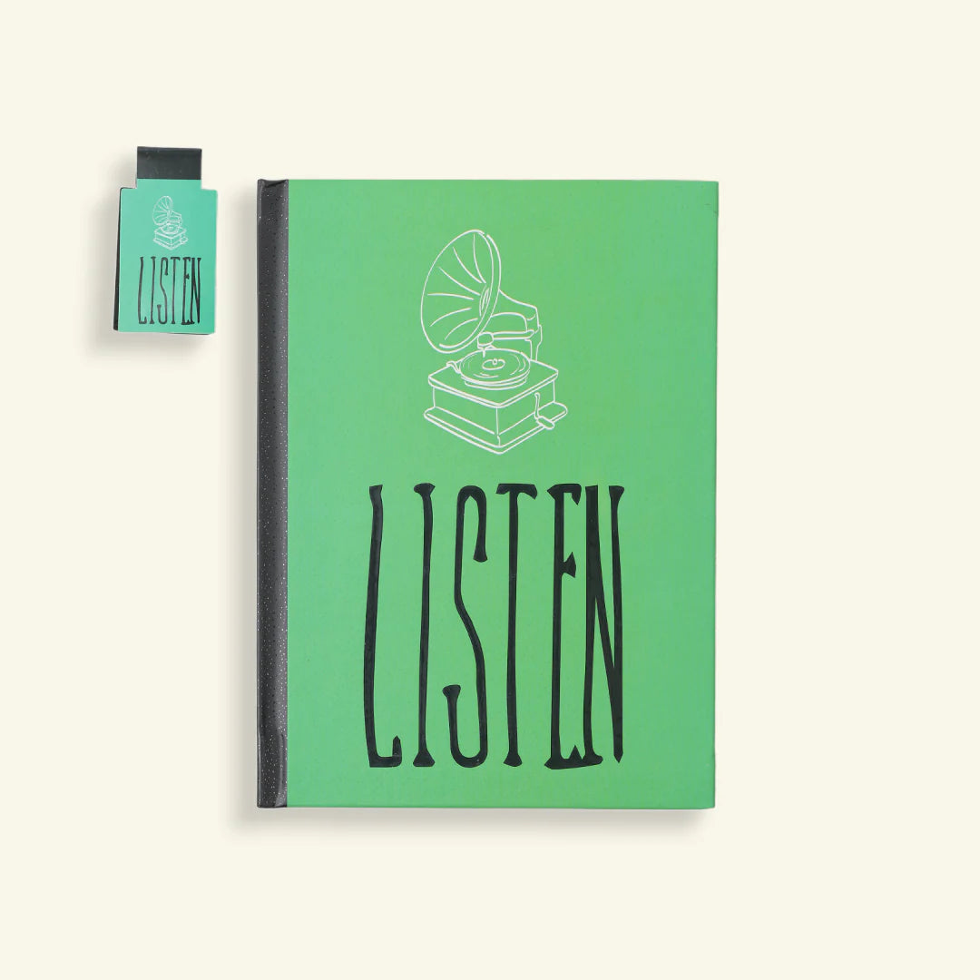 Listen Notebook (With a Magnetic Bookmark)
