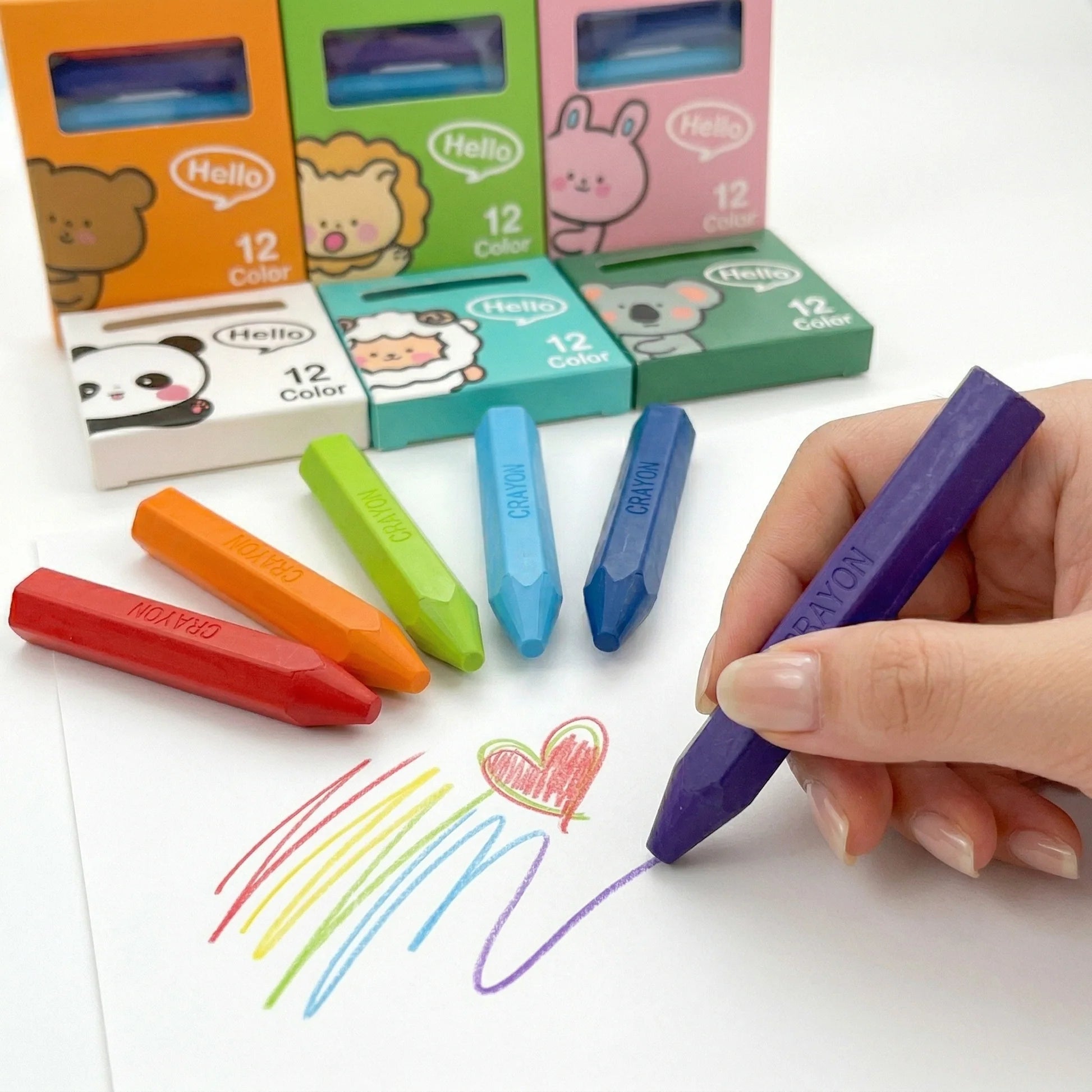 Hexagonal Crayons | 12 Shades